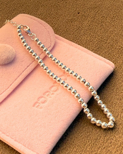 Pulsera Bolitas Plata 925